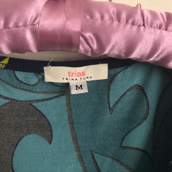 Trina Turk stretch shift dress in blue green, M - Picture 3 of 9